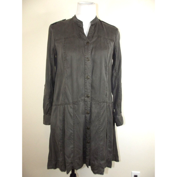 HOLDING HORSES Dresses & Skirts - Anthropologie Holding Horses Mariona Military Shirt Dress - Size 2 100% Lyocell